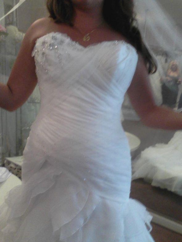 Anyone else pick a wedding dress similar to your prom dress? Post pics! : wedding prom dress wedding pics Dress2