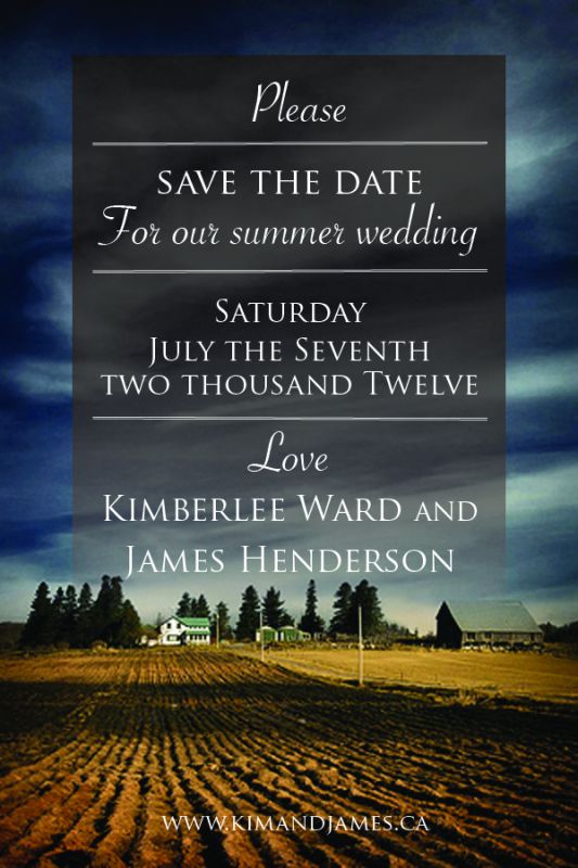 My Save the Dates!