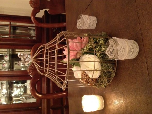 HONEST feedback needed on my mock up birdcage centerpiece + Other Ideas! :  wedding centerpieces birdcage mock up Photo 3