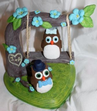 DIY Friday wedding diy features Owls4 Doctor Hoo Cake Topper wedding 