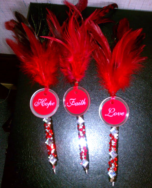 Wishing tree pens (brown & red)?? :  wedding pens wishing tree brown red advice feathers diy Mail