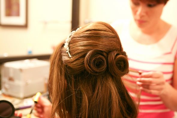 make up and hair (day of wedding)