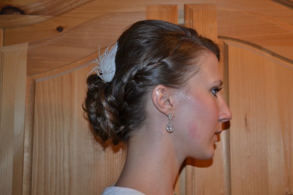 Has anyone done a braided updo? :  wedding DSC 0635