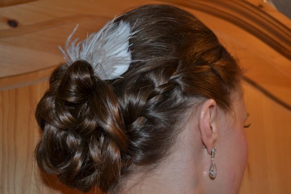 Has anyone done a braided updo? :  wedding DSC 0636