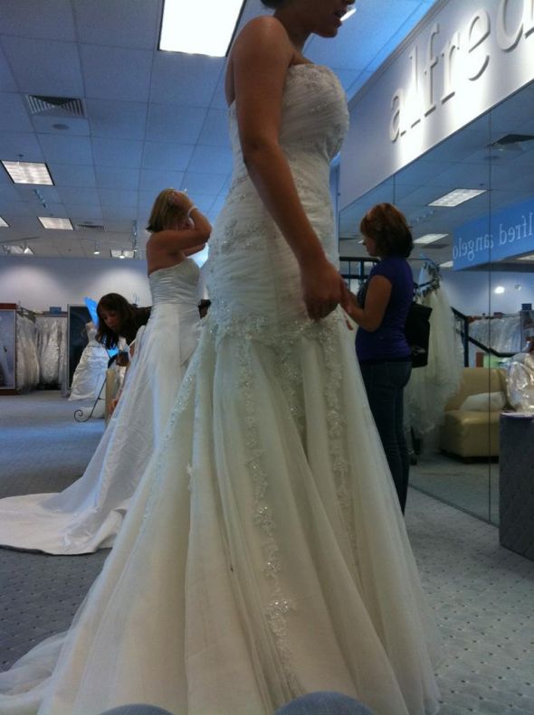 Any Alfred Angelo Brides? : wedding alfred angelo bride bridal dress IMG957415