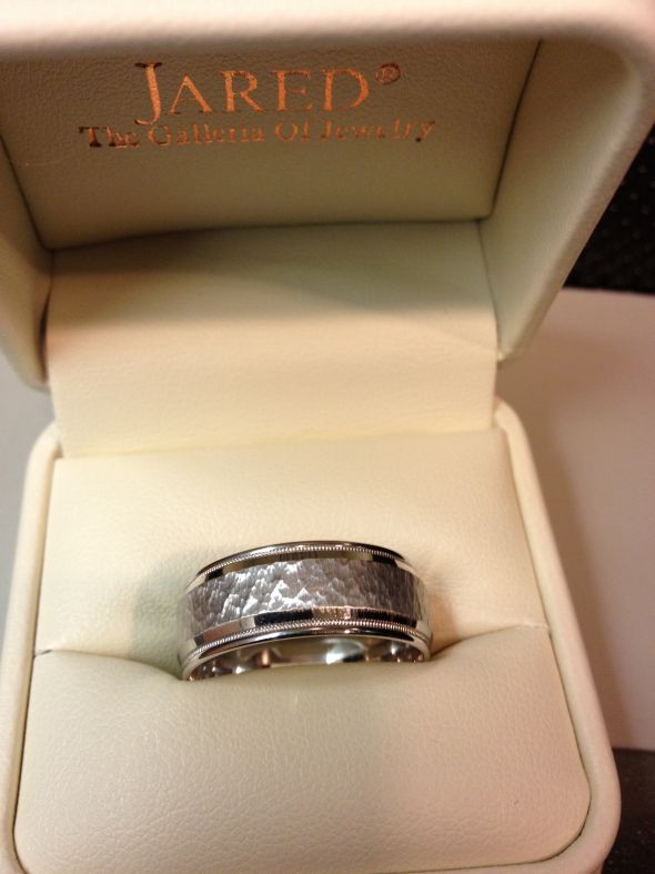 Post your man's wedding band :  wedding mens wedding band wedding band band white gold platinum tungsten carbide yellow gold 1 Photo