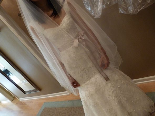 Monique Lhuillier Brides - Dresses! :  wedding monique lhuillier dress IMG 3672