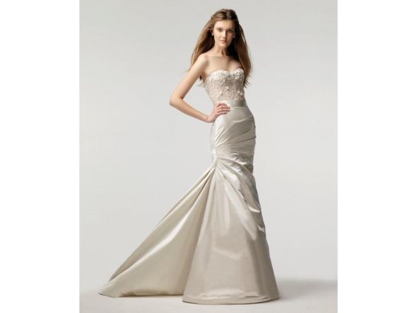 Monique Lhuillier Brides - Dresses! :  wedding monique lhuillier dress Monique Lhuillier Trumpet Fit And Flare 2009 120062