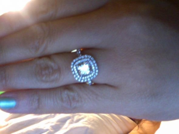 On a Griffith Park Hike, overlooking LA....I said YES! :  wedding hiking halo proposal griffith park los angeles Photo 469
