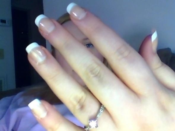 My glue on nails :  wedding nails glue ons Snapshot 20111111