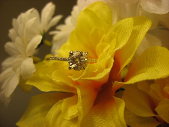 I'M ENGAGED! (+ ring porn!) :  wedding engaged proposal ring porn moissanite Weddingbee4