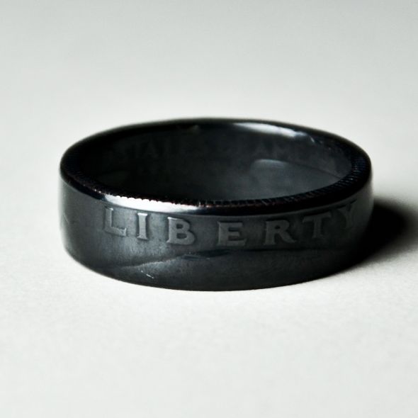 Show me your Grooms Wedding Band :  wedding Coin Ring