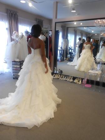 Help! Which dress? 6 pics :  wedding allure 2be kathy ireland watters wtoo wedding dress vote wedding dress Allure Back