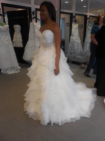Help! Which dress? 6 pics :  wedding allure 2be kathy ireland watters wtoo wedding dress vote wedding dress Allure Front