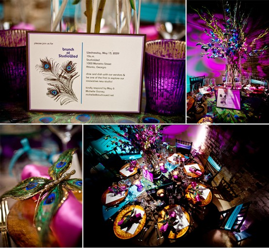 and of course lots of teal and purple SHARE YOUR WEDDING COLOR SCHEME