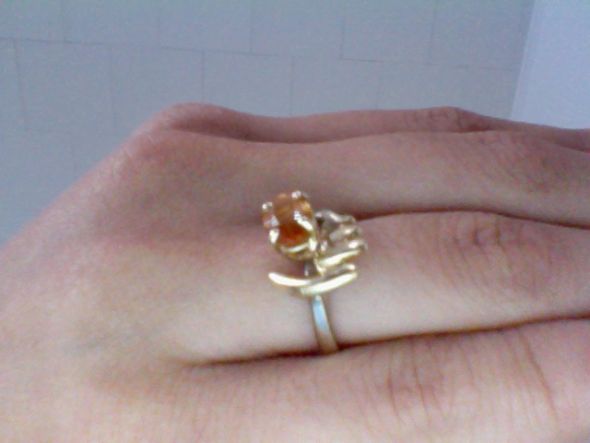 Where did you buy your sapphires? :  wedding sapphire ring purchase review Orange Sapphire Engagement Ring