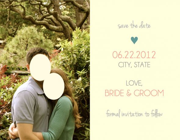 My save the dates - opinions please! :  wedding Slide2