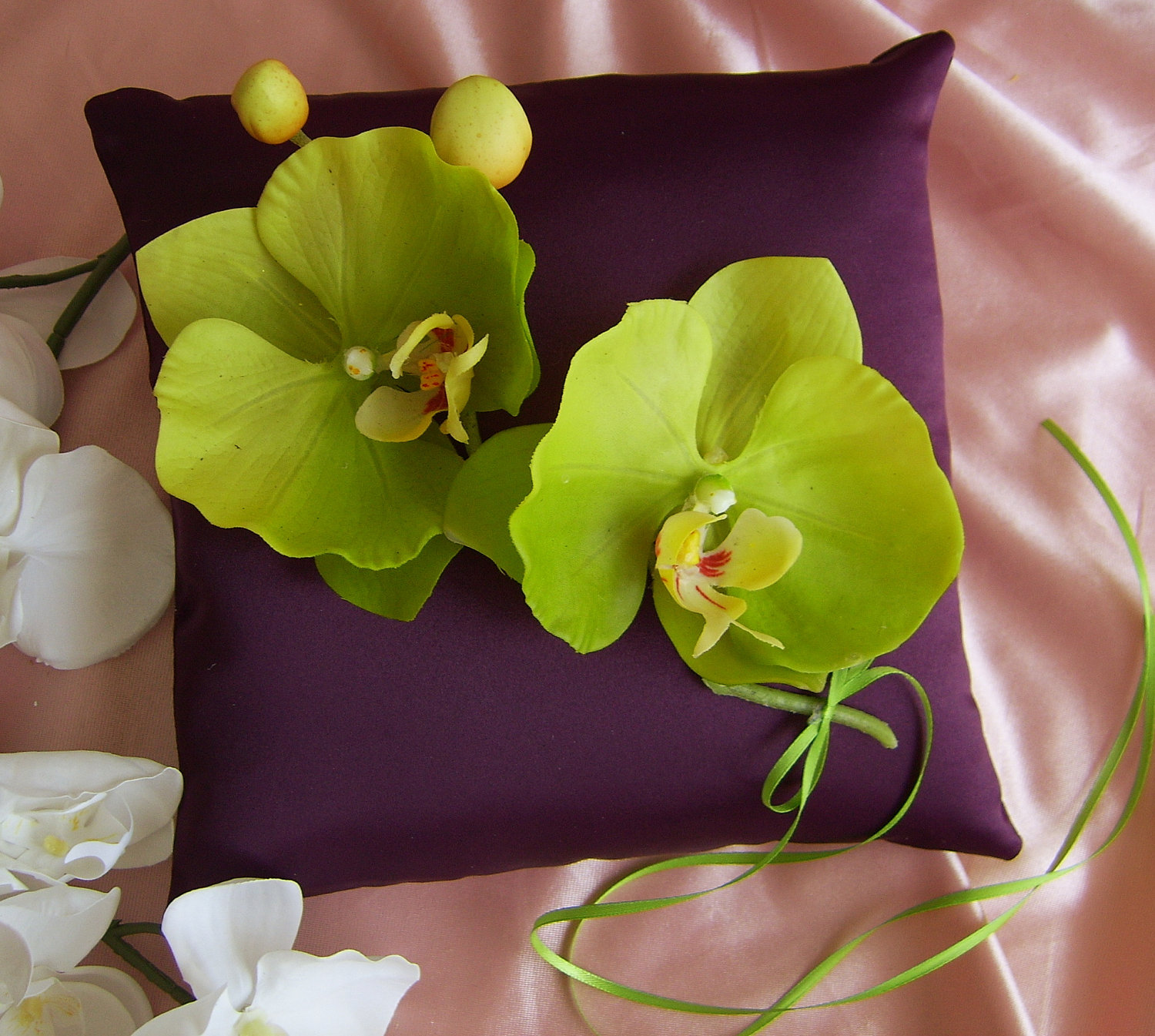 Incorporating all wedding colors :  wedding colors eggplant lime green Il Fullxfull