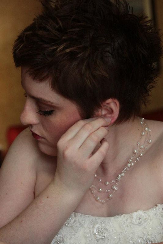 Any pixie cut/short haired brides? [pic heavy] :  wedding 383851 10150412075795699 510265698 8426821 2122952418 N