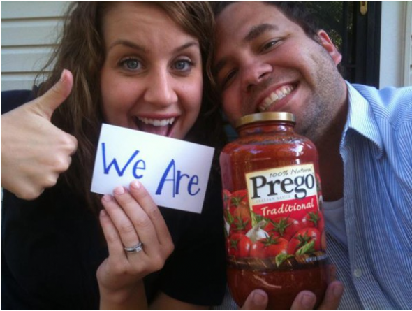 Thoughts on this pregnancy announcement... :  wedding Screen Shot 2012 02 04 At 2.40.00 PM