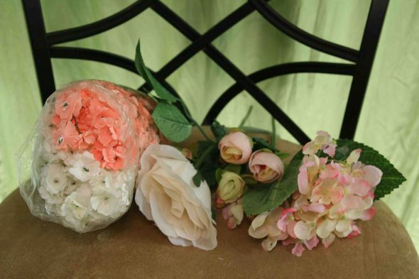 DIY wedding items left CHEAP!!!! :  wedding flowers popcorn bags cheap parasols parasol artificial flowers vintage old country miami fl local pickup IMG 2148edited