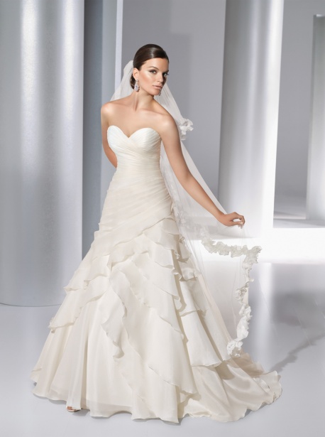 What type of veil should I wear with my Wtoo Sorella dress? :  wedding veil wtoo sorella 682 Full 1