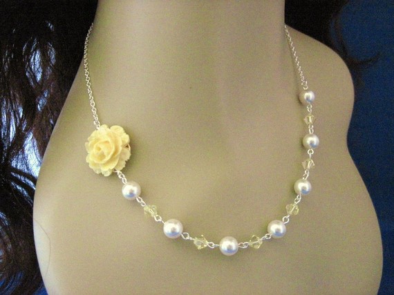 SHOW US: Bridesmaid jewelry inspiration! :  wedding bridesmaid jewelry Necklaceyellow