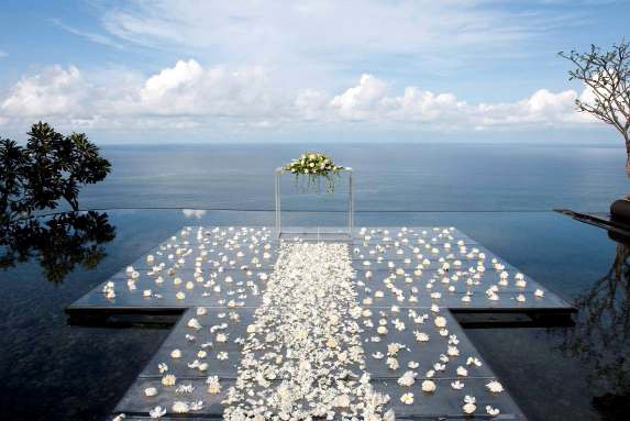 A ceremony at the tip of an island