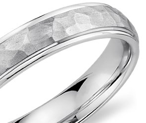 Update: My proposal to my Fiancee *ring porn* : wedding proposal ring titanium band Hammered