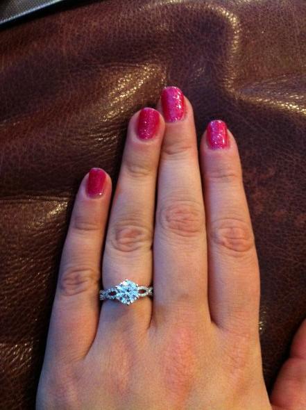 How many carats on a 4.25 - 4.5 skinny small finger please? :  wedding ring engagement carat finger Ering4