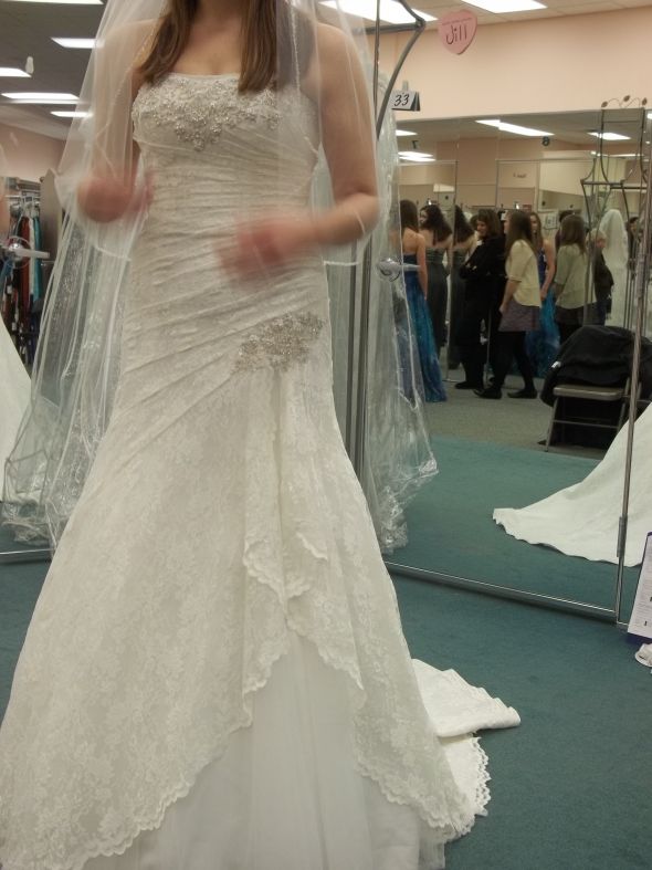 David's Bridal...first dress experience! *pics* :  wedding 100 0497