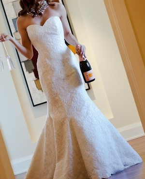 Dream dress vs THE dress... how the mirror changes things! :  wedding shopping anxiety choosing a style Mccaffrey Haute Couture Penelope IIb