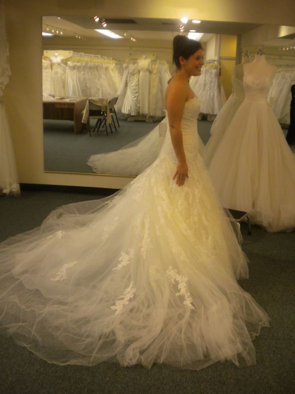 She's Here! My Enzoani Erin Arrived!! (Oh so pic heavy) : wedding enzoani erin dress Mydress3