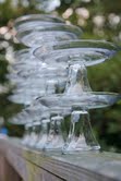 For Sale: 15 Clear Glass Cake Stands :  wedding Cake Stand 3