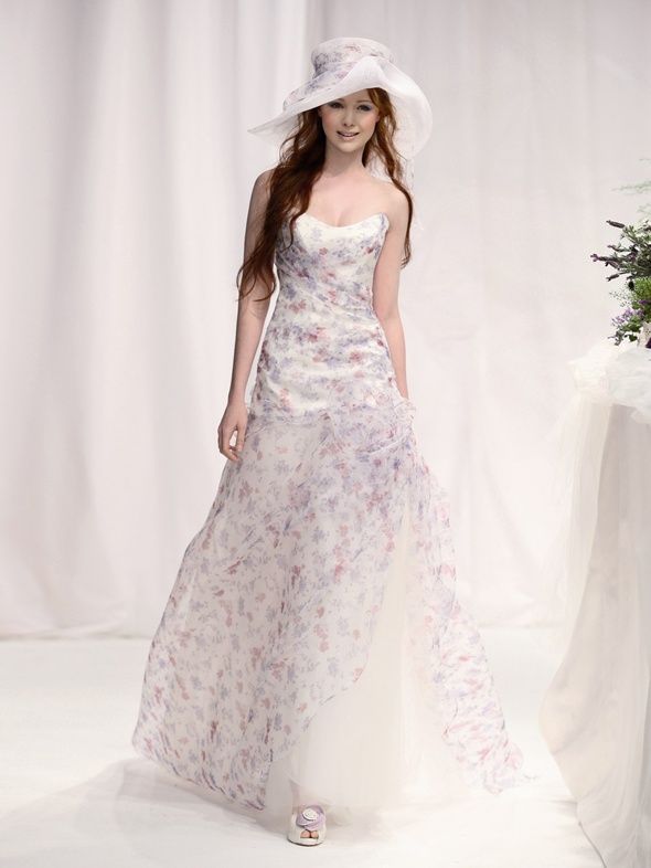 Newbees: What is your dream dress? : wedding jim hjelm lace vintage empire chiffon dress 51 3921 032980129b97c85