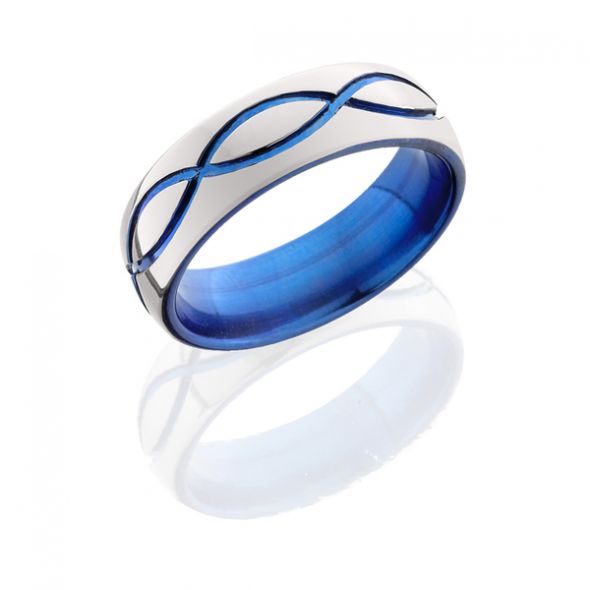 Show me your Grooms Wedding Band :  wedding 7HR P MINF ANO BLUE