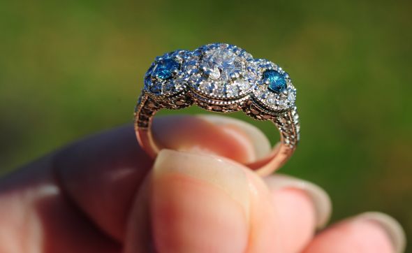 Blue diamond engagement rings? :  wedding engagement ring blue diamond waiting confused advice ring porn sapphire DSC 7841