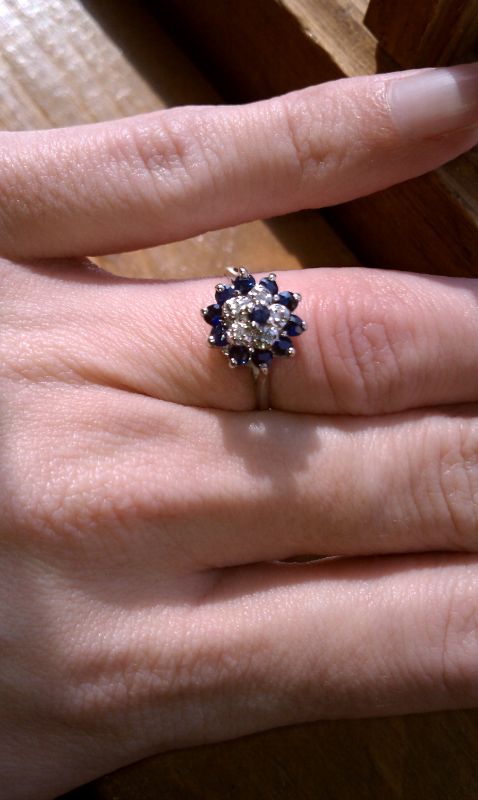 Show Me Your Sapphires! :  wedding sapphire sapphire ring porn sapphire engagement ring sapphire e ring IMAG1273