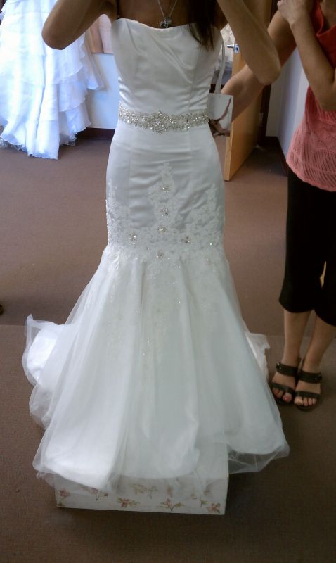 Slender, small-framed, help with style of dresses :  wedding skinny petite gown short IMAG2821
