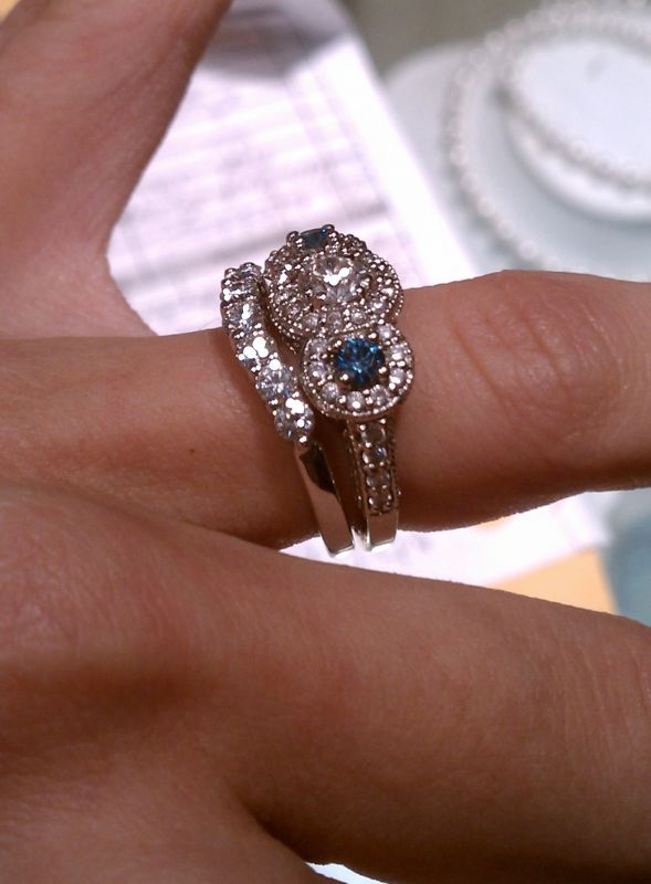 Does the wedding band have to be from the same store as your e-ring?? : wedding wedding band rings ring jewelry IMAG3180