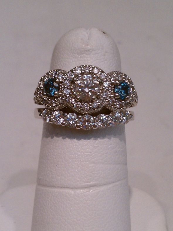 Blue diamond engagement rings? : wedding engagement ring blue diamond waiting confused advice ring porn sapphire IMAG32301