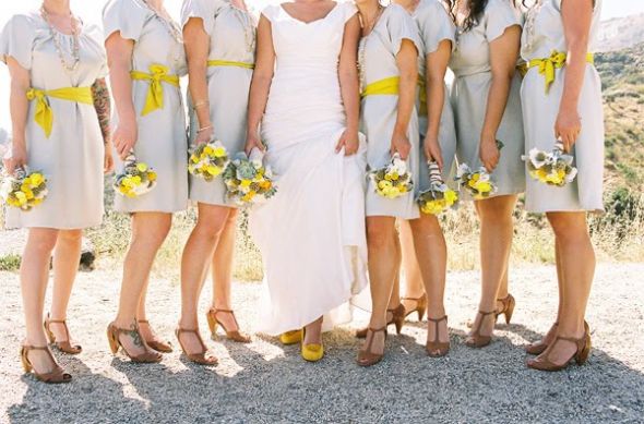 yellow gray and pink wedding gray and turquoise wedding ideas