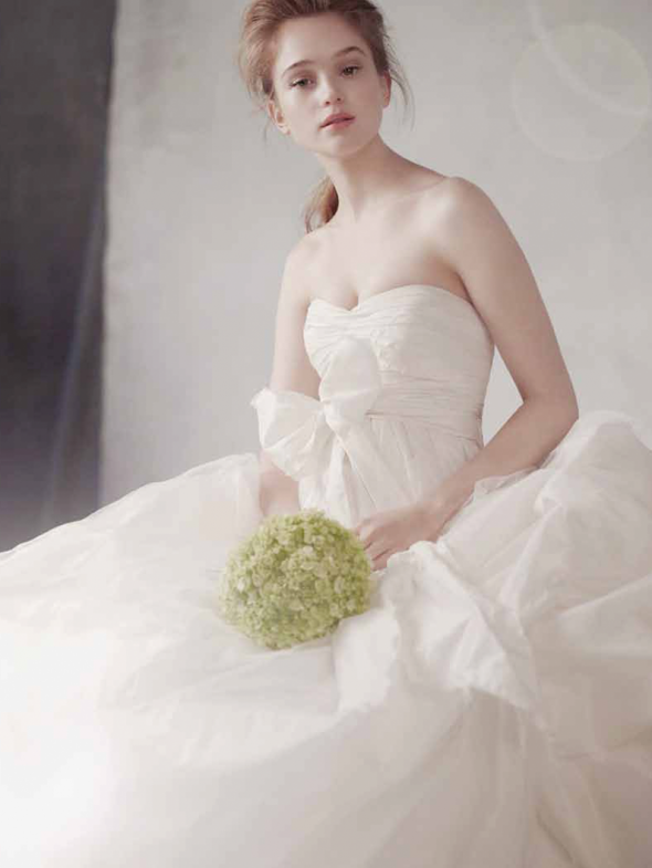 Selling my wedding dress White by vera wang for davids bridal wedding 