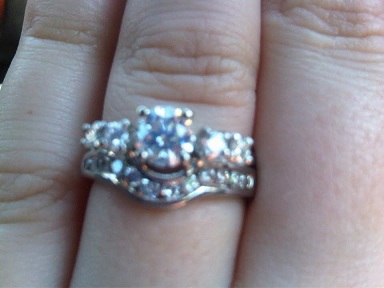 Show me solitaire e-rings w/wedding bands and/or enhancers! : wedding engagement ring wedding band 1 ct solitaire enhancers princess Rings