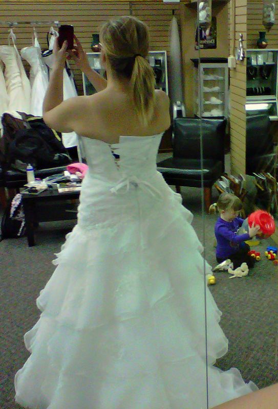 Dress Remorse! Please help me choose San Patrick- Peralta or Alfred Angelo 2123? : wedding alfred angelo2123 san patrick peralta dress remorse Alfred2123back