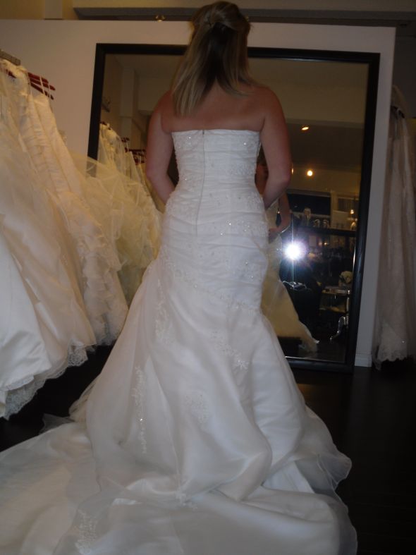 Dress Remorse! Please help me choose San Patrick- Peralta or Alfred Angelo 2123? :  wedding alfred angelo2123 san patrick peralta dress remorse Dress Back