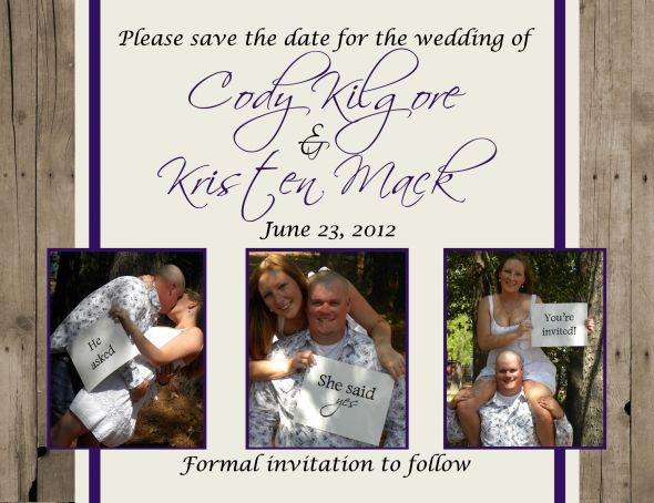 Rustic Save the Dates