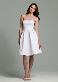NWT Davids Bridal beach or reception dress only $70!!! : wedding 2 two short ivory beach reception cheap ceremony dress Bridaldress