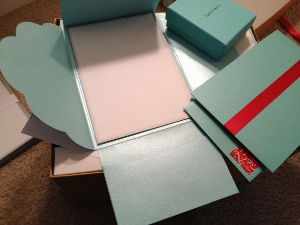 100 sets tiffany blue pocket invitations deluxe kit 2 boxes wedding 