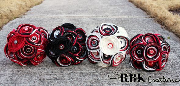I have for sale various black red white wedding items from my October 1st 